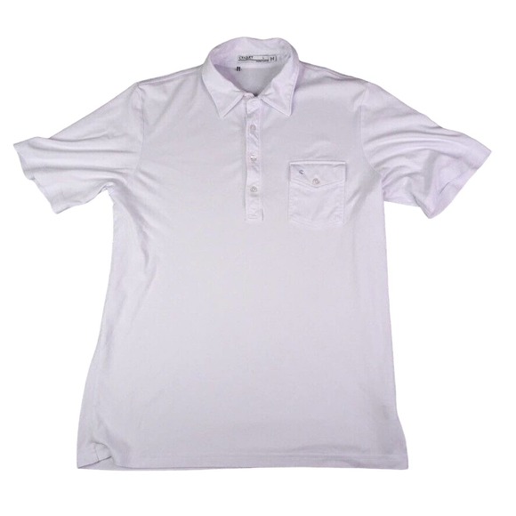 Criquet Shirts Criquet Polo Shirt Mens Large White Solid Golf Short